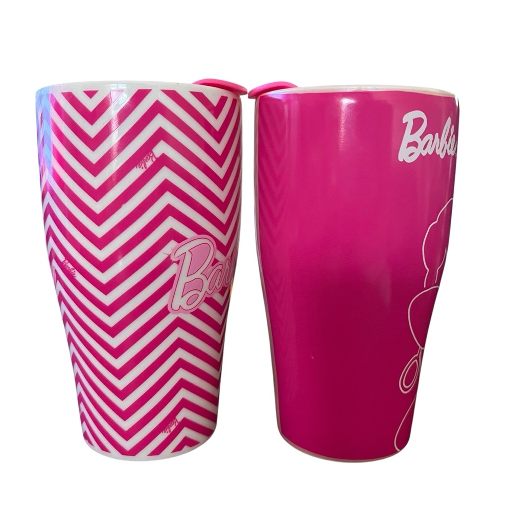 Barbie x Skinnydip Ceramic Travel Mug Set of 2 Limited Edition - Picture 4 of 11